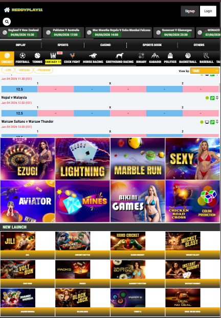 Reddyplay11 - Official Betting Exchange India